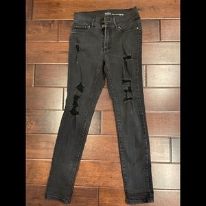 Black high rise jean